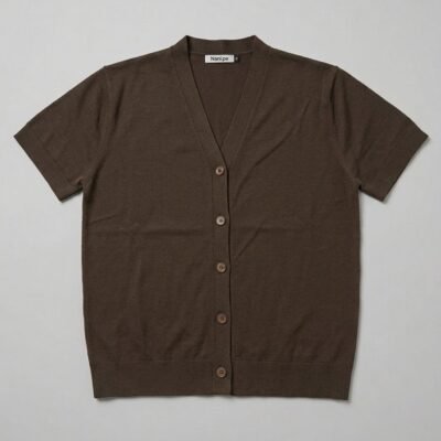 CARDIGAN BOXY JACLUX MARRON