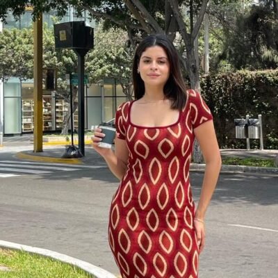 VESTIDO TEJIDO CELINE BORGOÑA