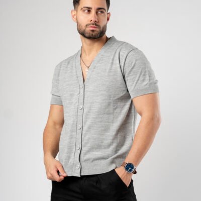 CARDIGAN TEJIDO JACLUX PLOMO