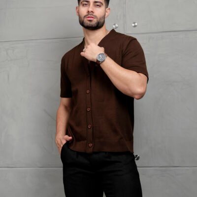 CARDIGAN TEJIDO JACLUX MARRON