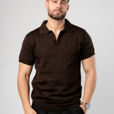 CAMISA KNIT MARRON