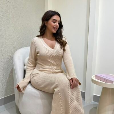 DRESS KNIT BARBARA ECRU