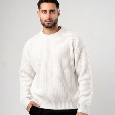 SWEATER RIBBED BOXY FIT PERLA