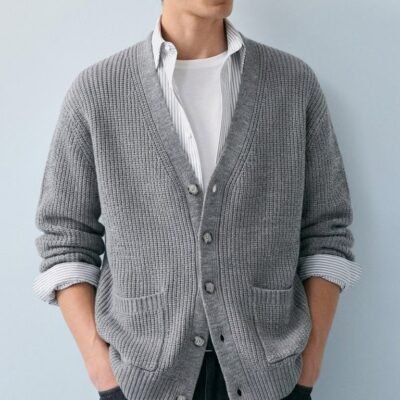 CARDIGAN BOXY KNIT LANA (PREVENTA)